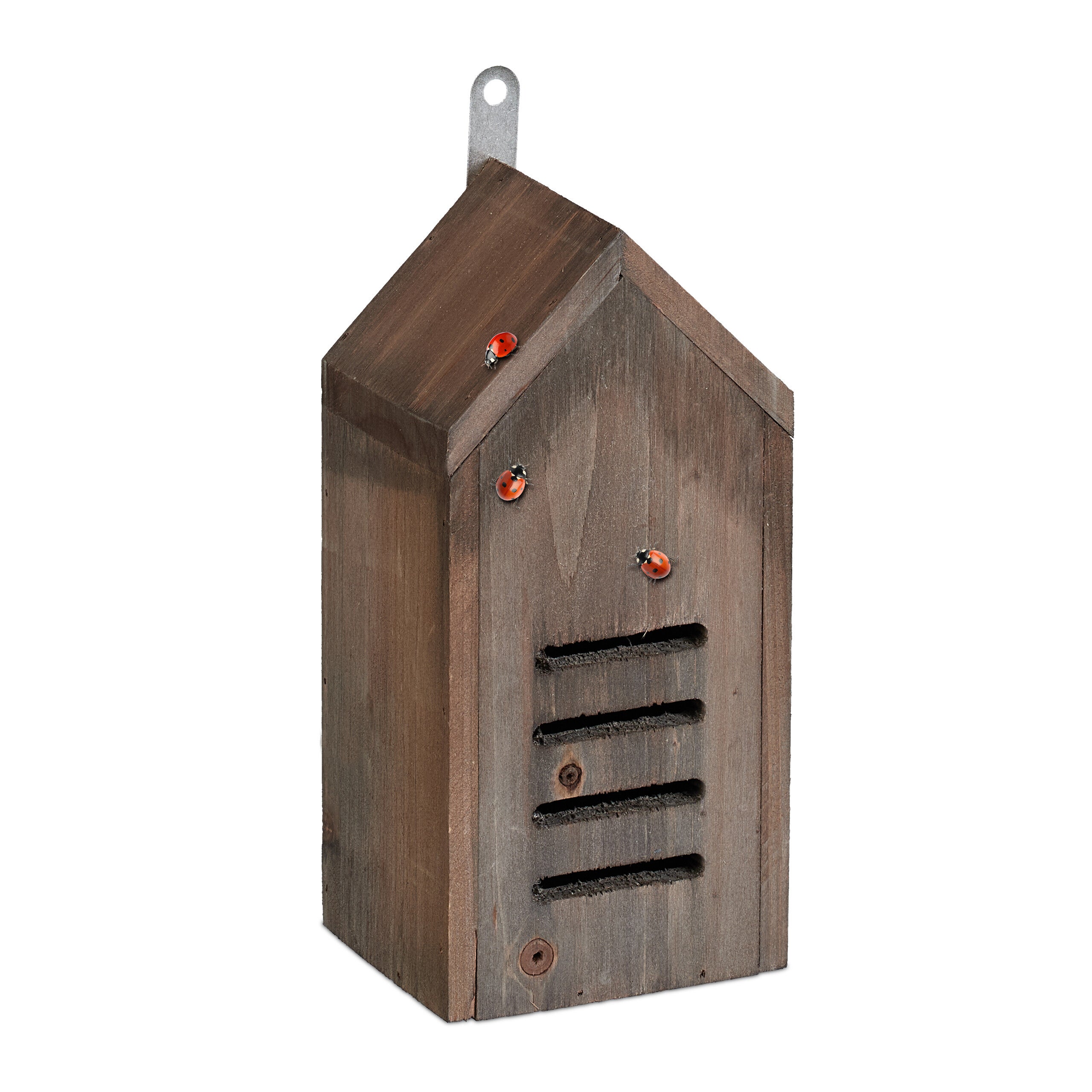 Relaxdays Hôtel à Insectes Pour Coccinelles – Maison En Bois Non Traité à Suspendre, Protection Naturelle Contre Les Pucerons