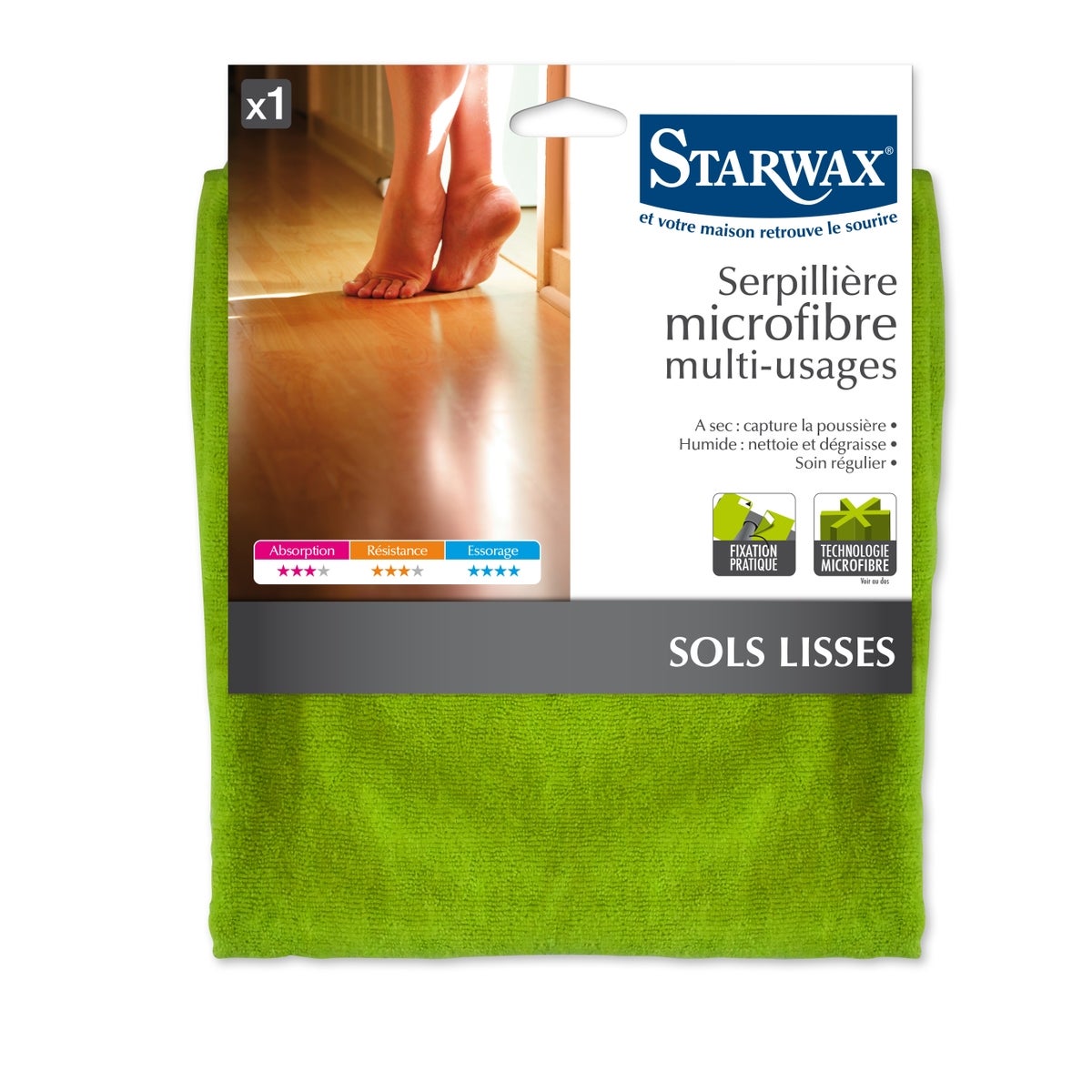 Serpillère en microfibres milti-usages - 2