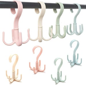 Appendiabiti in metallo, in acciaio inox, magico, organizer per vestiti magici, per armadi, cappotti, vestiti, organizer salvaspazio e pesanti, cromati, per armadi, cappotti, pantaloni, 4 pezzi
