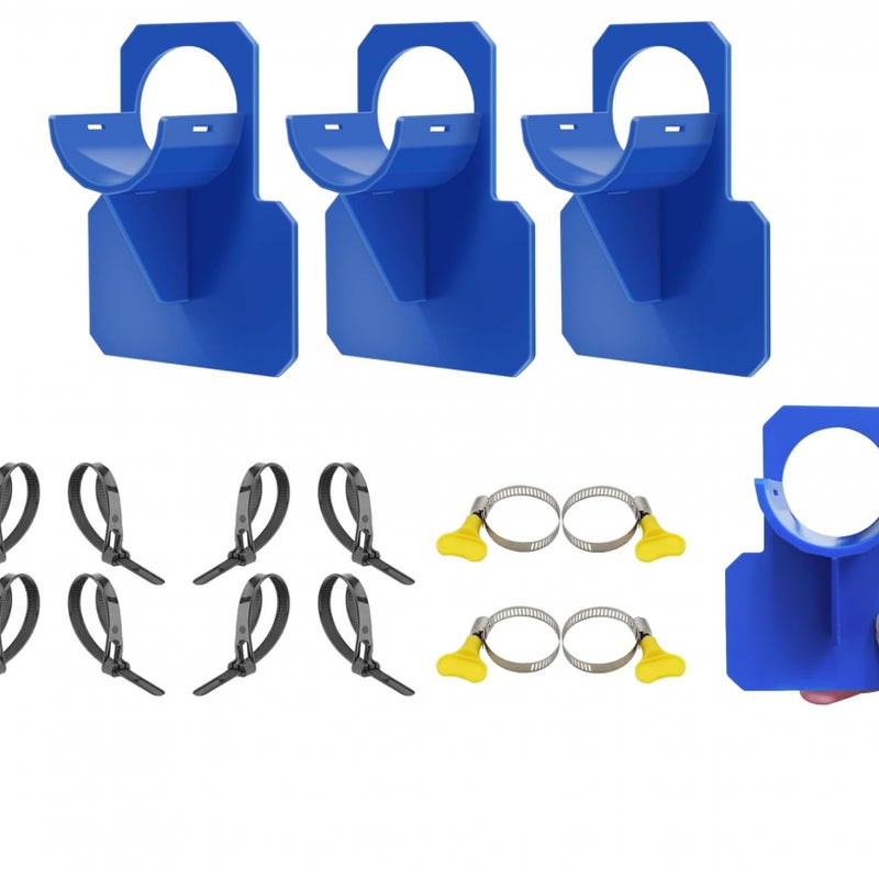 Zestaw 4 uchwytów na węże basenowe, adapter basenowy, akcesoria basenowe do pompy uchwytu na węże basenowe Intex (30 do 37 mm)
