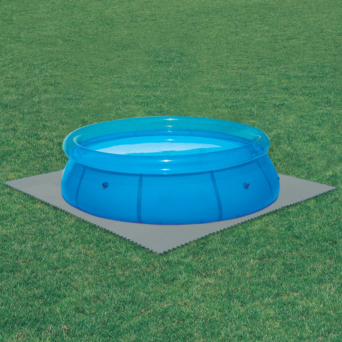 Dalle pour piscine grise 50x50cm 3mm épaisseur 9 pièces WERKA PRO - 5