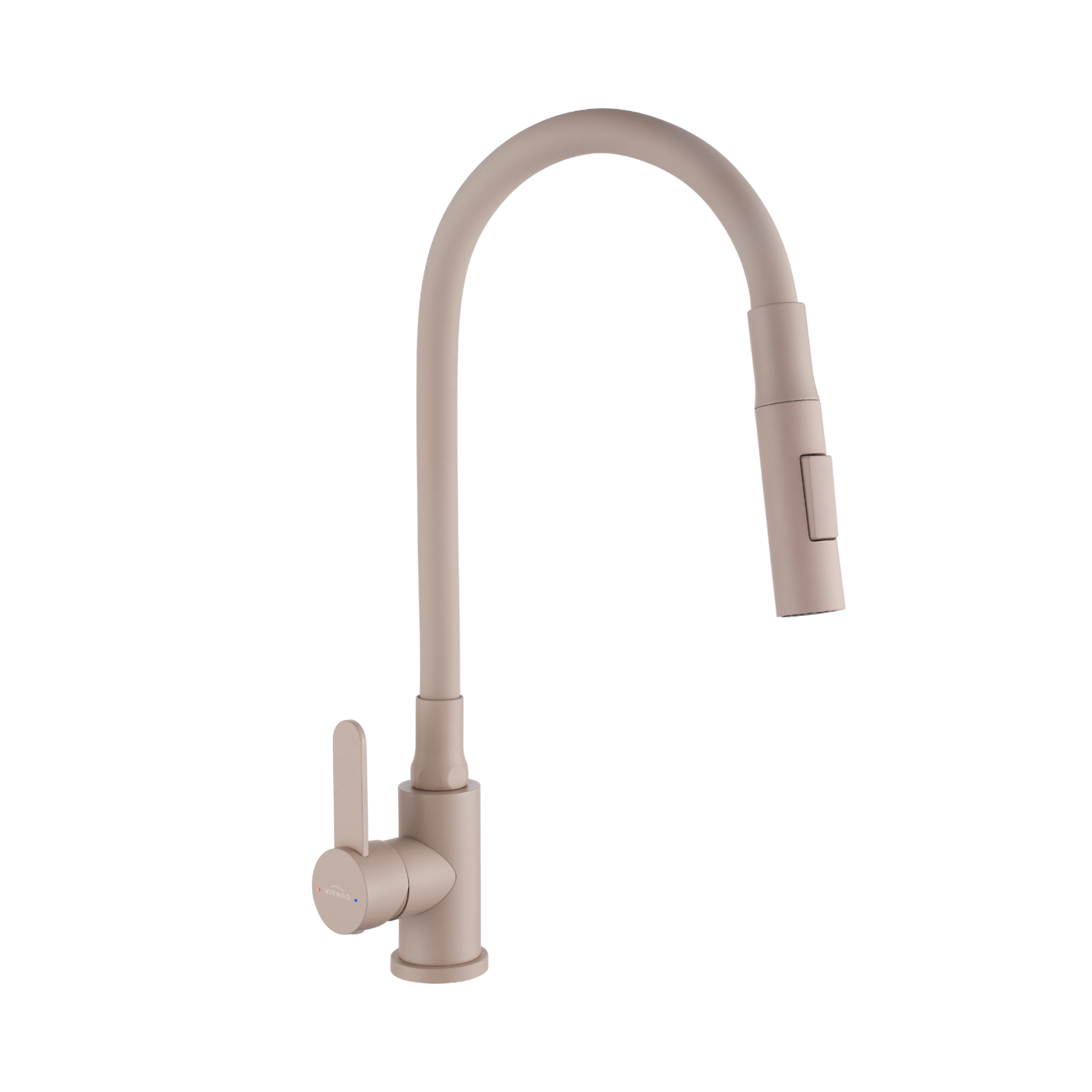 Bateria kuchenna Invena Roko z elastyczną 2f wylewką, beżowa