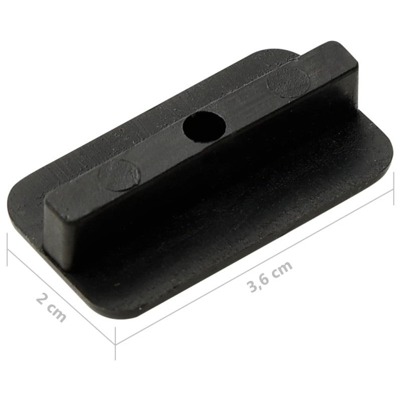 Clips de fixation et vis 200 pcs Plastique et inox 304 - 6