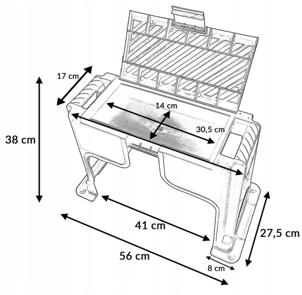 Klęcznik krzesło ogrodowe schowek taboret stołek ze schowkiem - 3