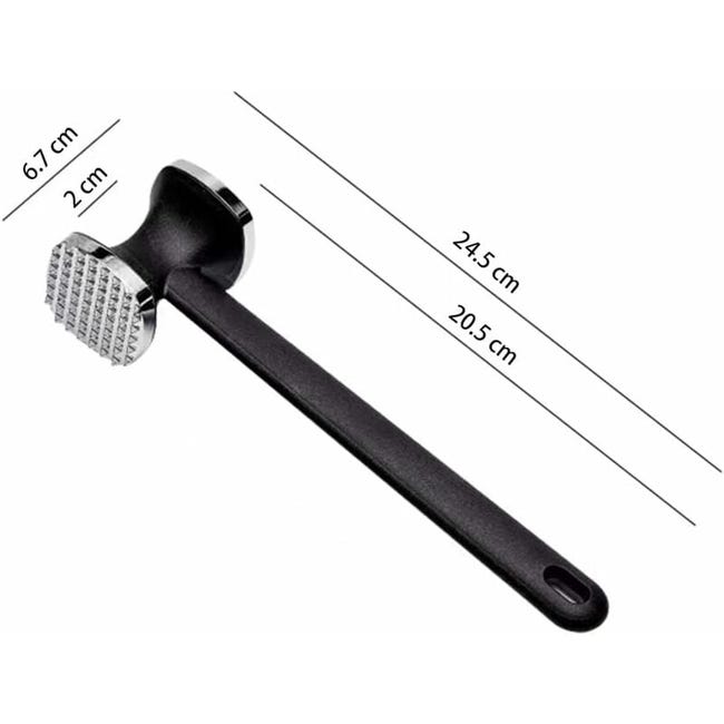 Batticarne Professionale 27Cm in Acciaio Inox - Martello Doppia Faccia Batticarne Professionale 27Cm in Acciaio Inox - Martello Doppia Faccia