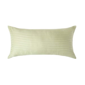Homescapes Federa Per Cuscino Cervicale A V In Cotone Egiziano 330 Fili - Verde Chiaro - 76x38 Cm Con Effetto Satinato