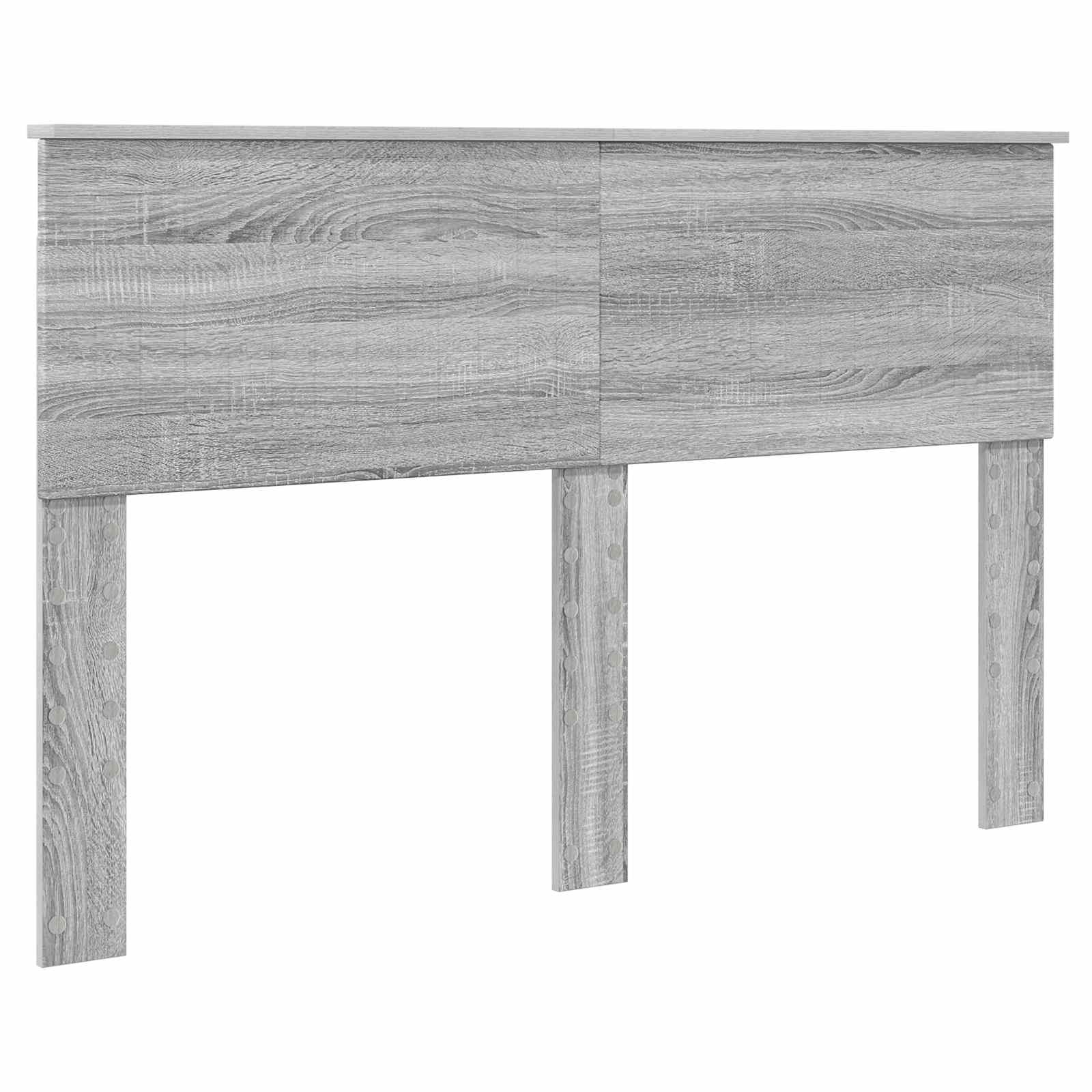 Lit de rangement gris 140 x 200 cm en panneau de bois - 7