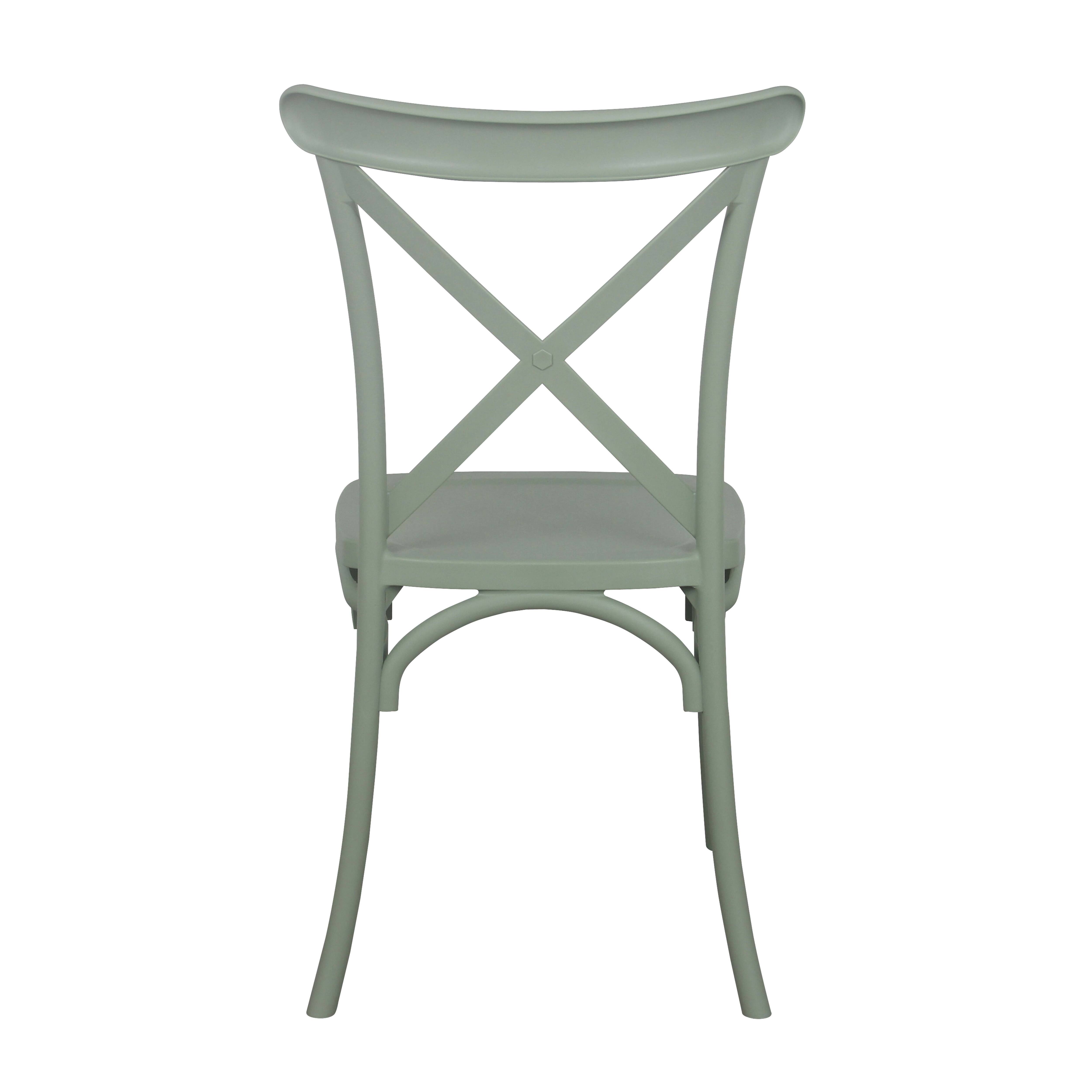 Chaise de jardin sans coussin Dublin en Polypropylène Vert - 2