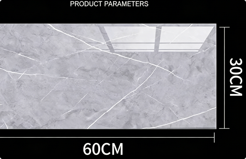 Conjunto de 10 painéis de parede adesivos impermeáveis com efeito mármore para chuveiro, backsplash autoadesivo, painéis de parede em PVC para banhe - 6