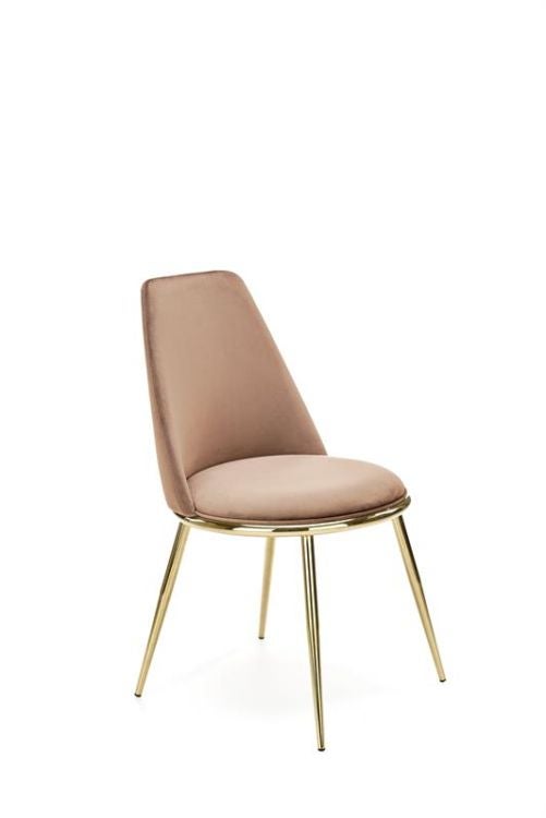 Krzesło tapicerowane K460 VELVET beżowe