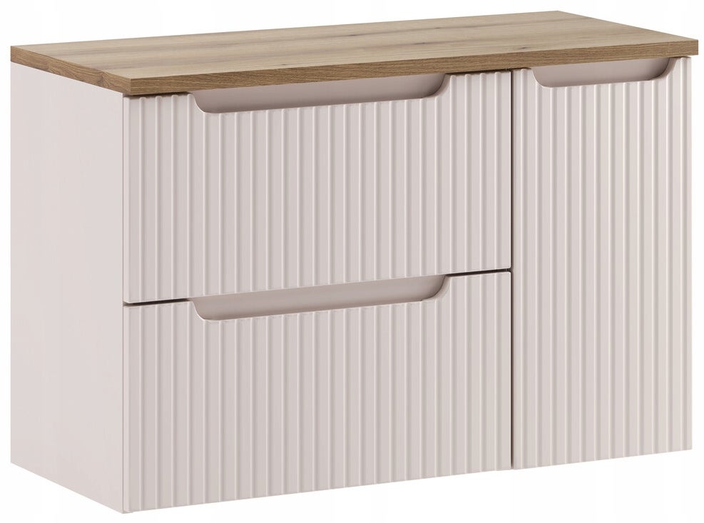 Szafka łazienkowa NOVA KASZMIR 90 cm z blatem i cargo