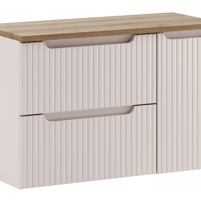 Szafka łazienkowa NOVA KASZMIR 90 cm z blatem i cargo