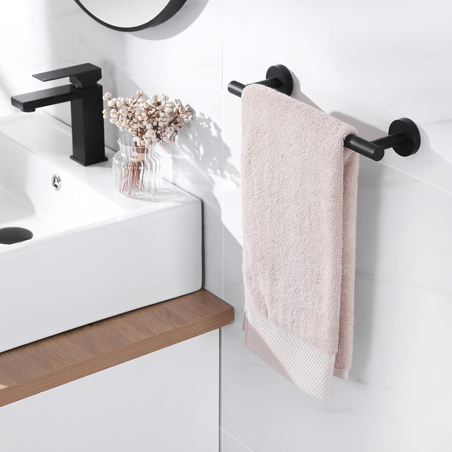 OETAMS Porta Asciugamani Bagno Adesivo, Doppio Portasciugamani Adesivo Bagno da