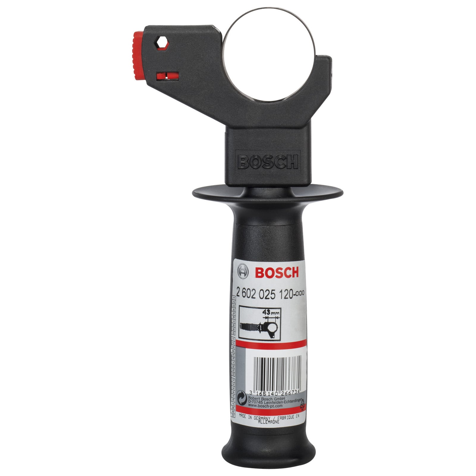 Bosch Uchwyt dodatkowy do wiertarek udarowych, pasujący do GBH, GSB, GBN, PBH - 2602025120 - 3