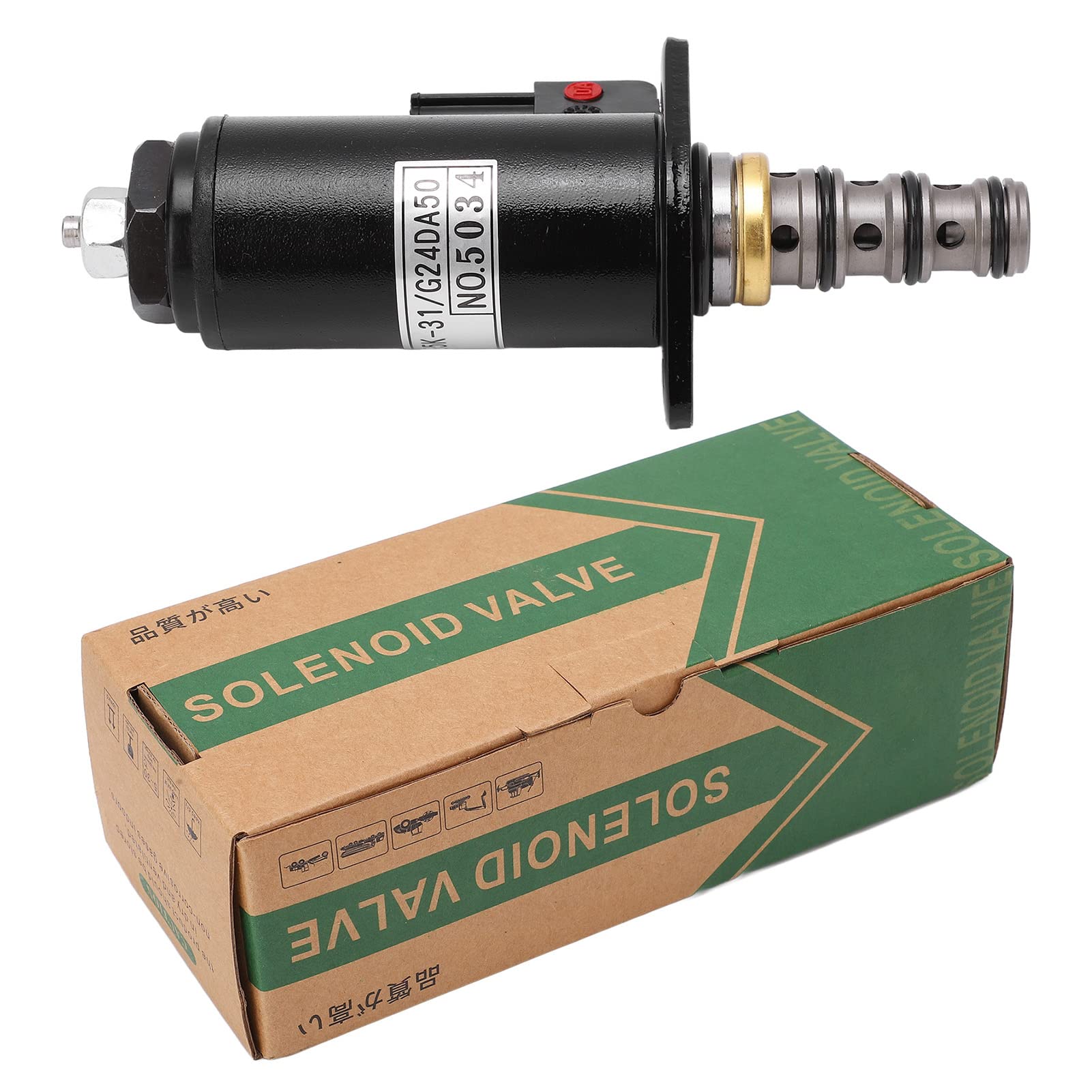 Électrovanne de pompe hydraulique à verrouillage de sécurité en acier