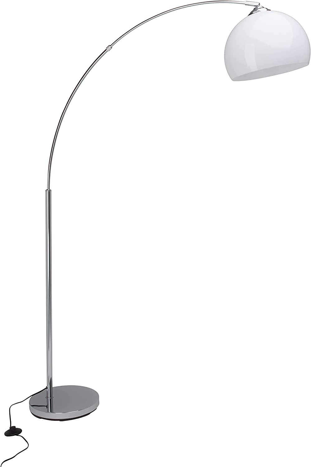 BRILLIANT lampa Jamil ścienna i sufitowa LED 48cm biała / srebrna | 1x LED 60W zintegrowana, (4800lm, 3000-6000K) | Skala A ++ do E | Sterowana przez
