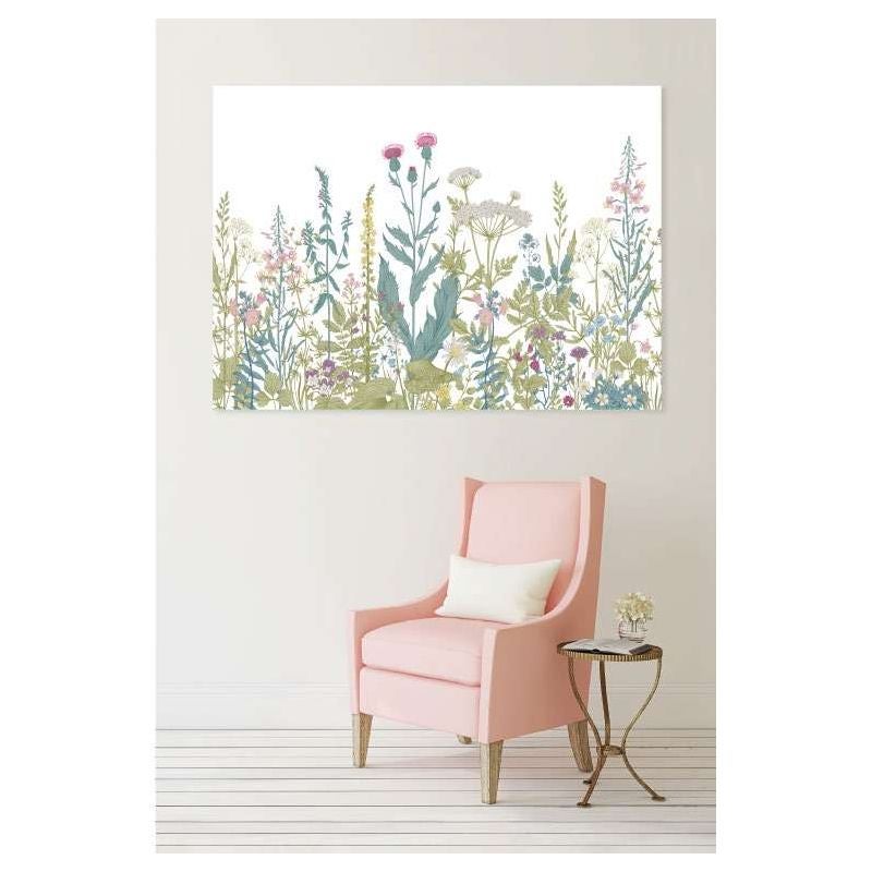 Tableau toile en kit FLEURS SAUVAGES 180 x 130 cm - Toile textile sans PVC, Made in France par Scenolia - 3