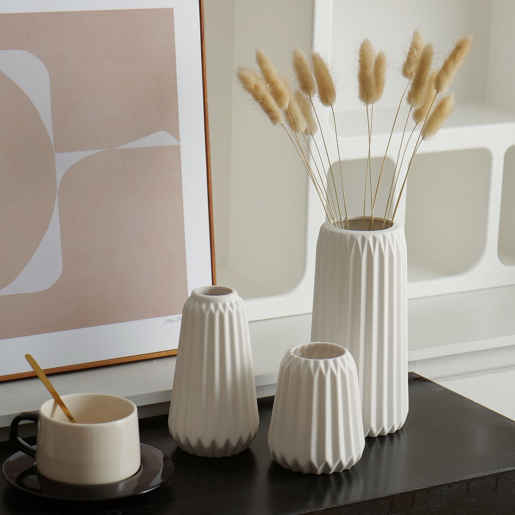 Set Di 3 Vasi in Ceramica,Vasi in Ceramica per La Decorazione Domestica