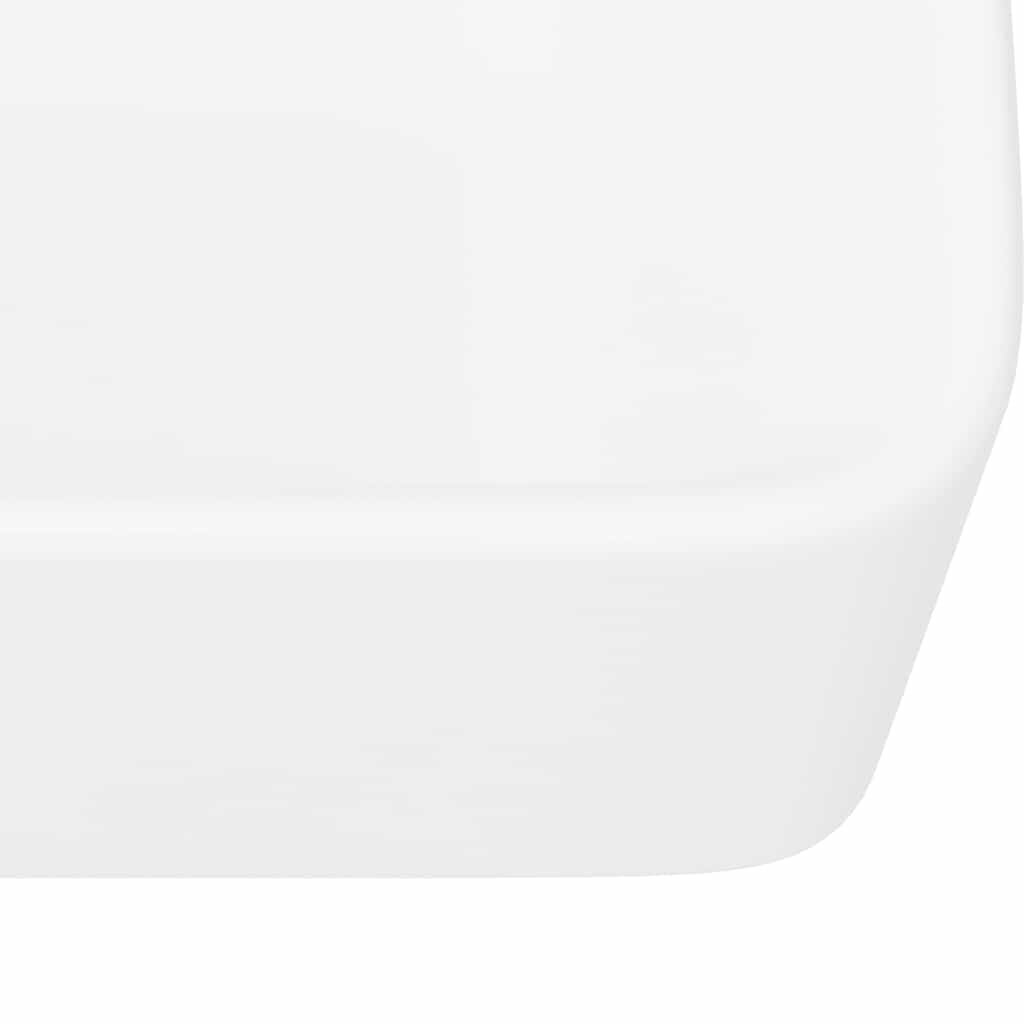 Lavabo 40x30x13 cm Céramique Blanc - 8