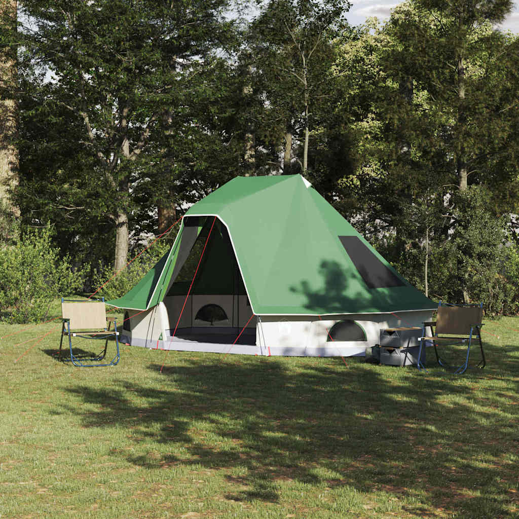 Carpa tipi con techo verde 466 x 310 x 240 cm tafetán vidaxl