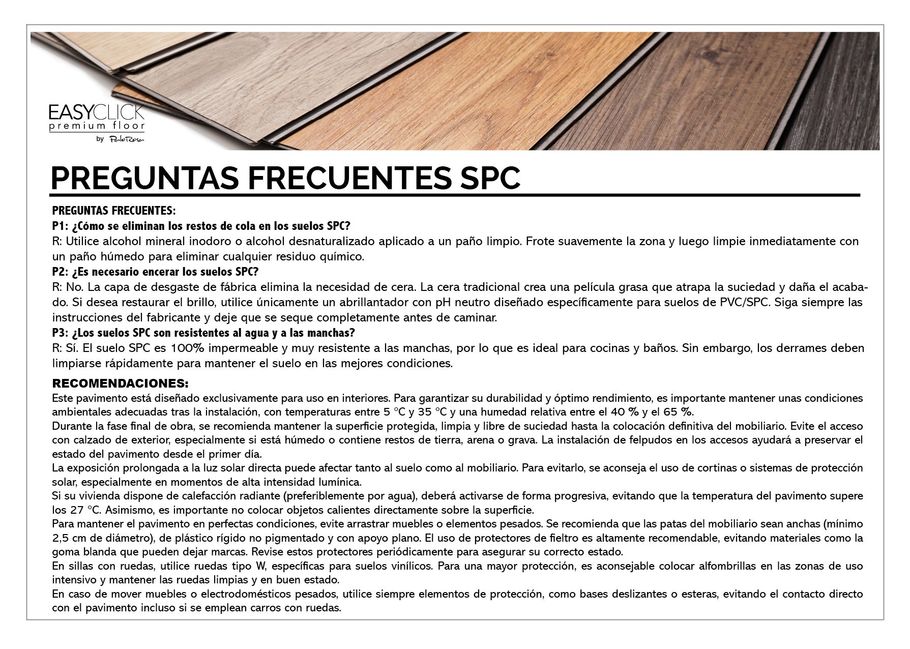 Suelo vinilico SPC Easy Click LUXURY CEMENT 30,5x61x4mm.+ Foam 1,5mm./ (0,3mm.) (2.23 m²) - 6