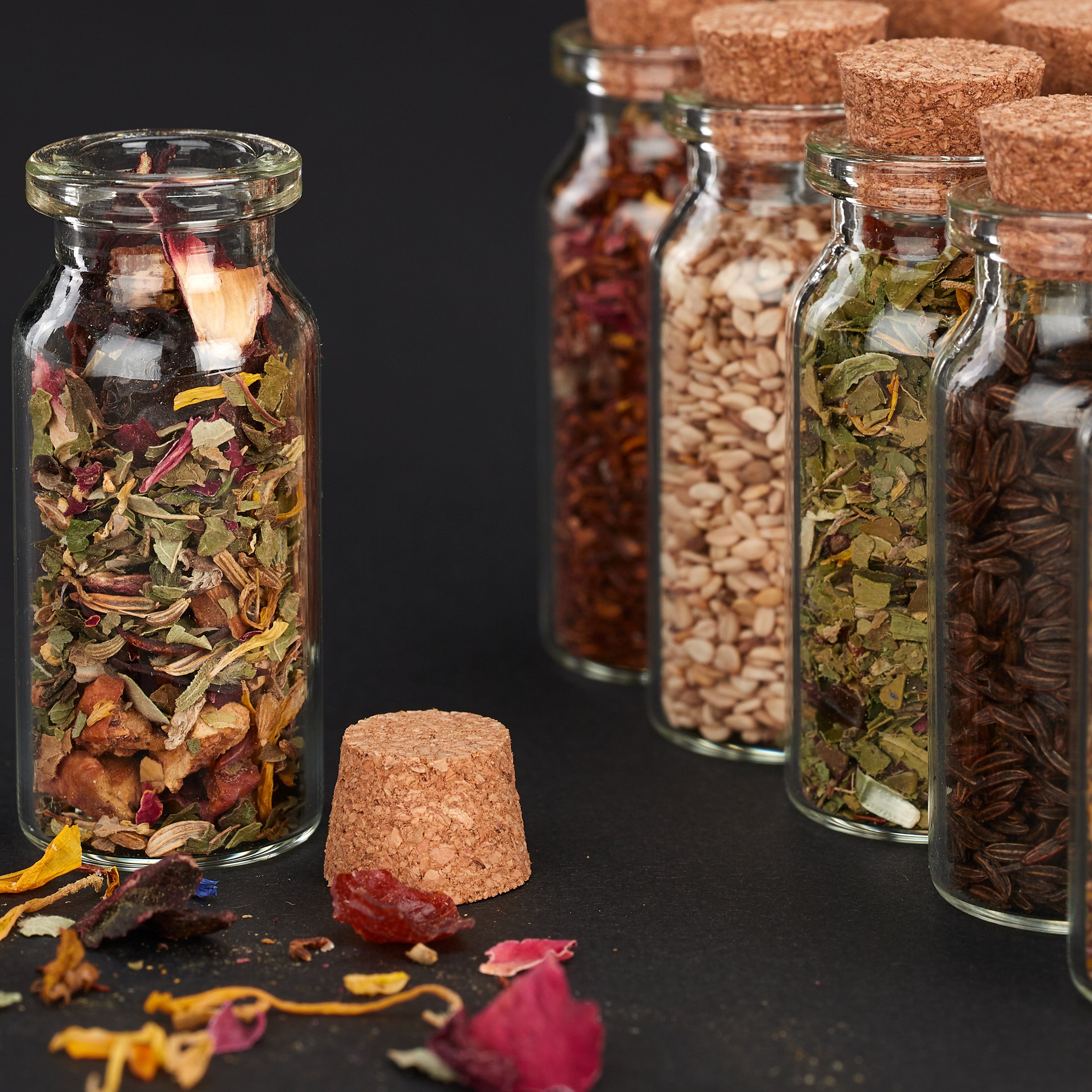100 Petits Flacons En Verre De 10 Ml Avec Bouchon Liège - Idéal Pour Huiles, Parfums, DIY