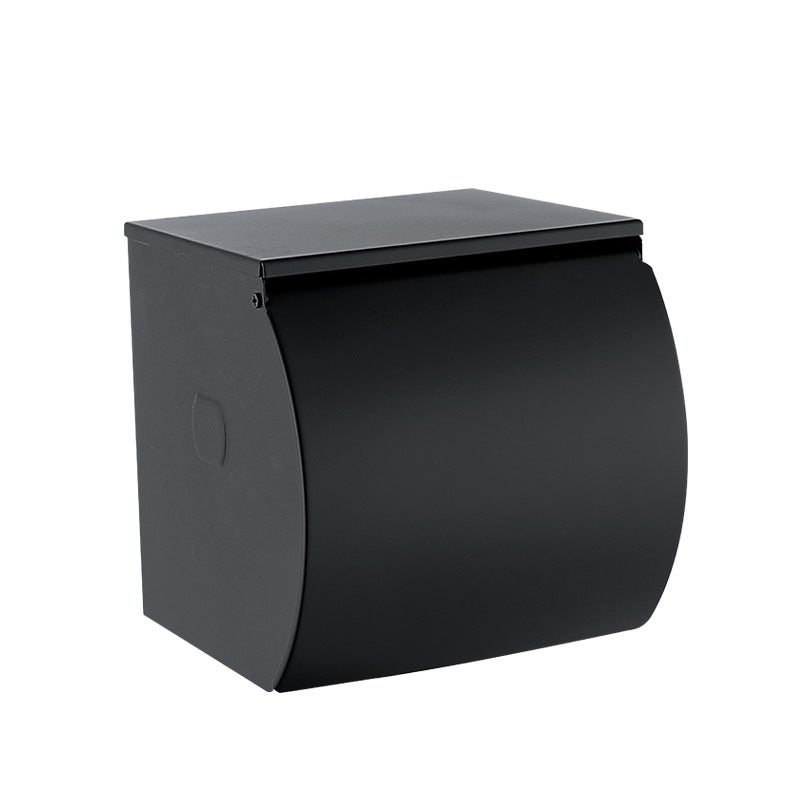 (Czarny) Tacka na papier toaletowy/pojemniki na papier toaletowy/uchwyt na papier toaletowy ze stali nierdzewnej/wodoodporny uchwyt na ręczniki papie