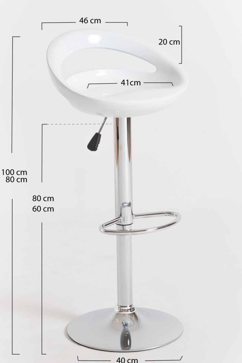 Regalos Miguel - Packs Taburetes Cocina - Pack 2 Taburetes Onis Basic - Blanco - 3