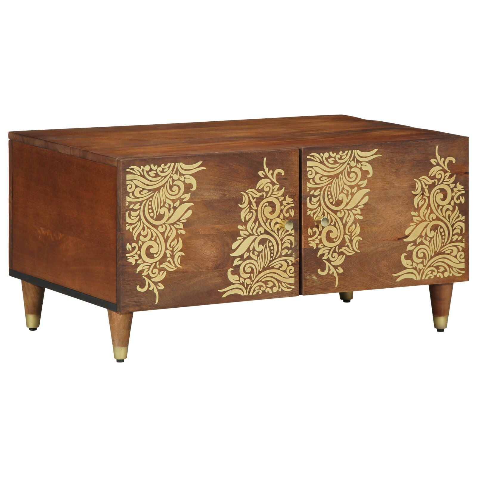 Stolik kawowy Miodowy brąz 80 x 50 x 40 cm Drewno z mango vidaXL