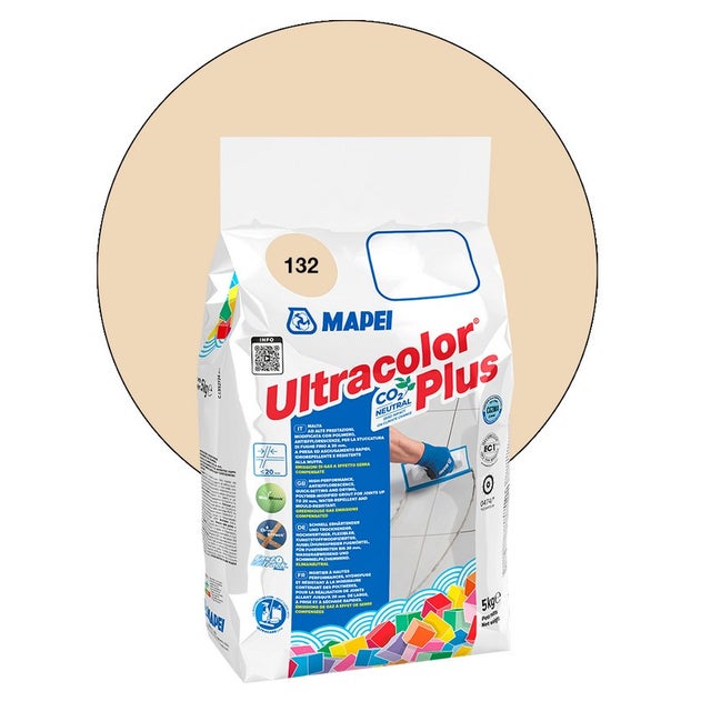 Joint de carrelage ULTRACOLOR PLUS MAPEI - 132 Beige 2000 - 5 Kg