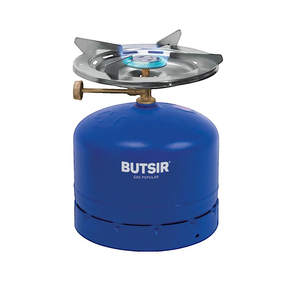 Butsir Fogón De Camping Destroyer Botella Ø23x7cm Azul , Leroy Merlin