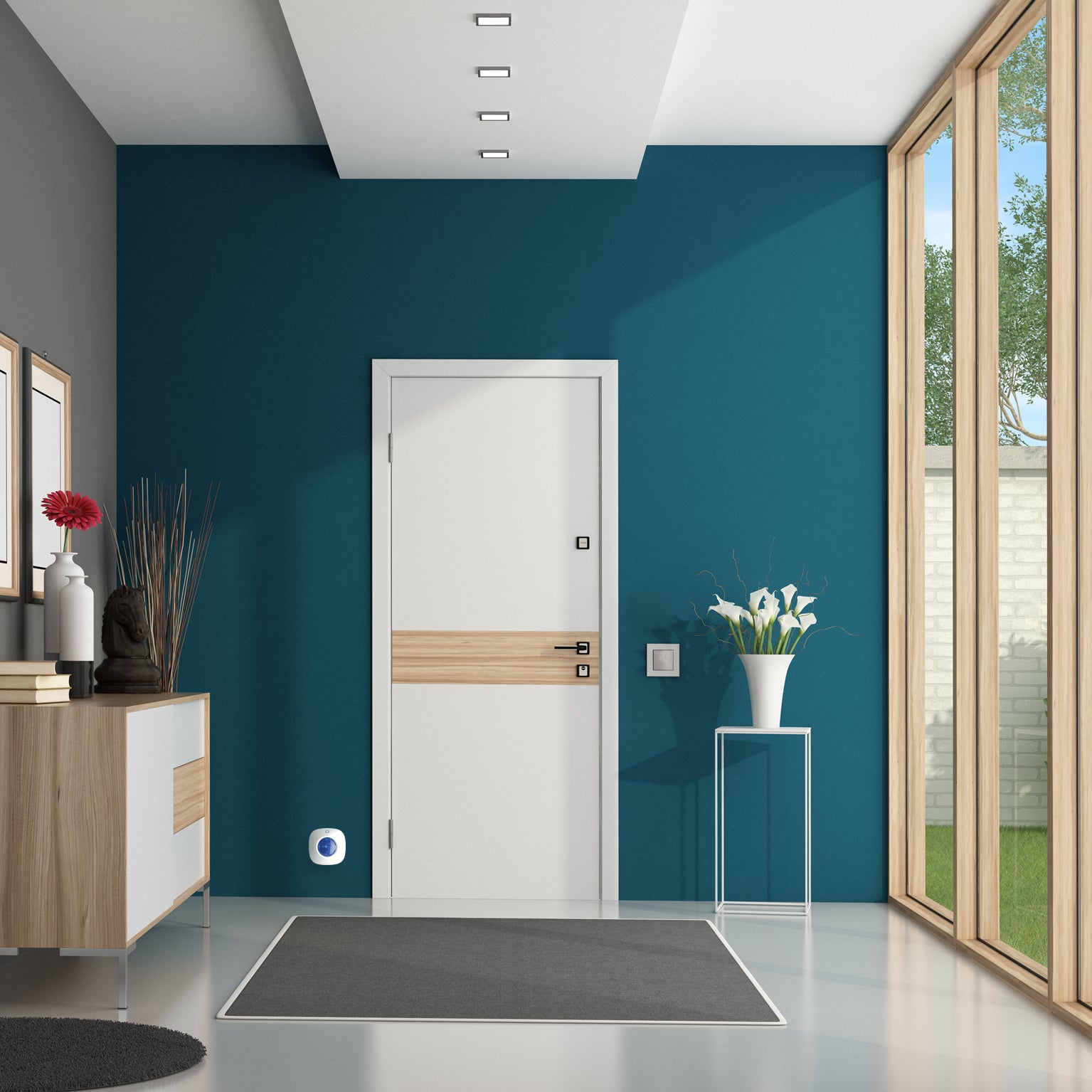 Sirène intérieure sans fil – 90 dB pour alarme maison Elégante - SEDEA - 570305 - 3