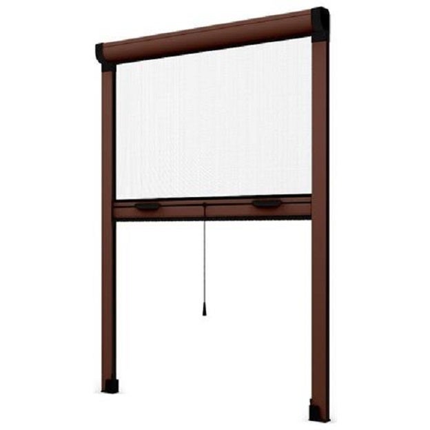Zanzariera a Rullo Riducibile 100 x 160 Marrone 8017