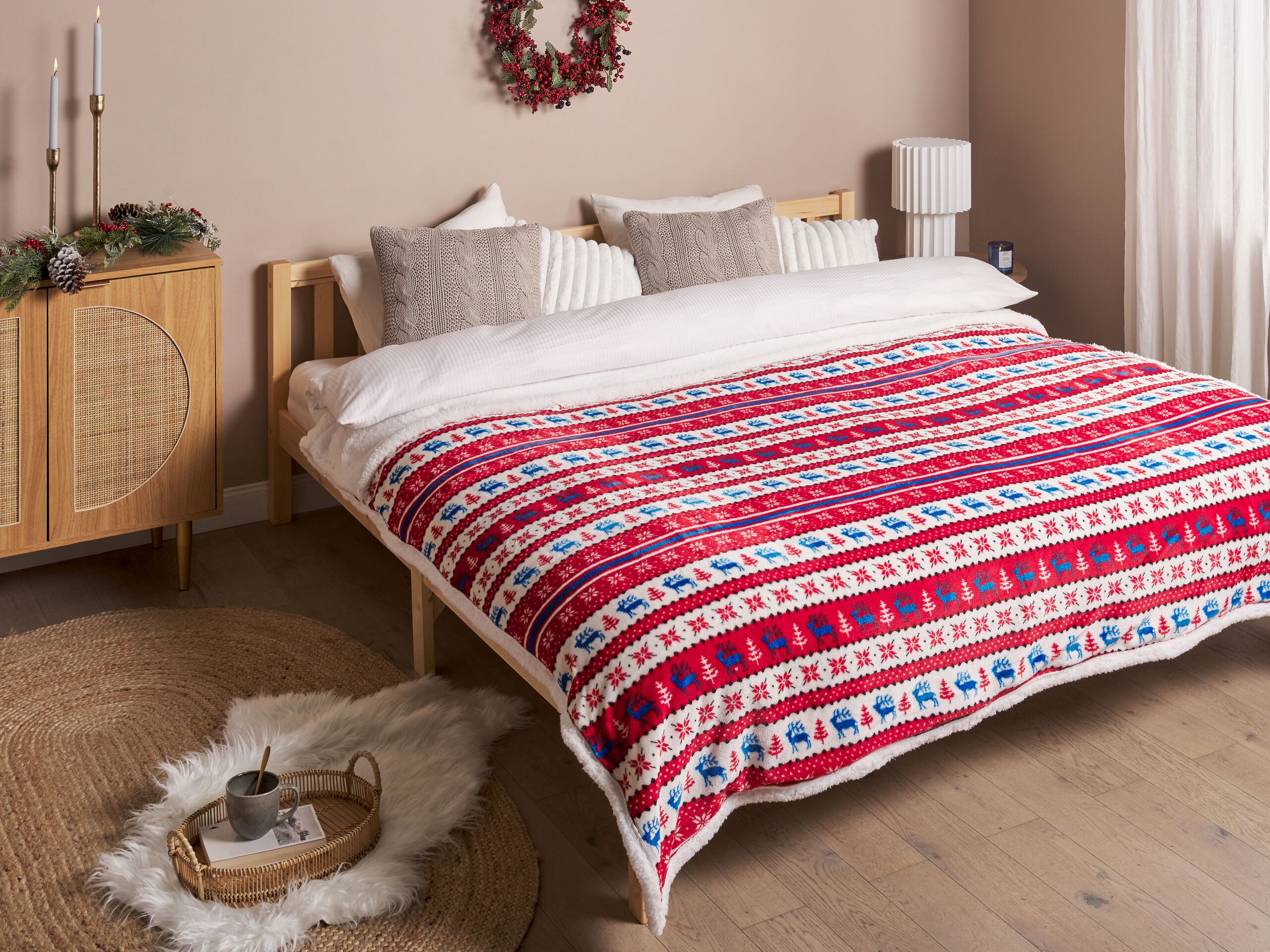 Coperta REKA 200 x 220 cm Rosso - 2