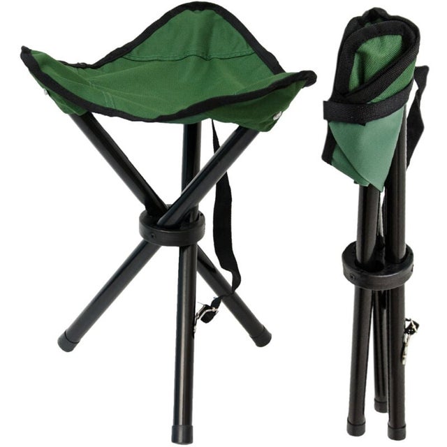 Tabouret De Camping Pliant Fox Outdoor Vert OD - Léger, Portable Et Idéal Pour La Pêche Et La Randonnée