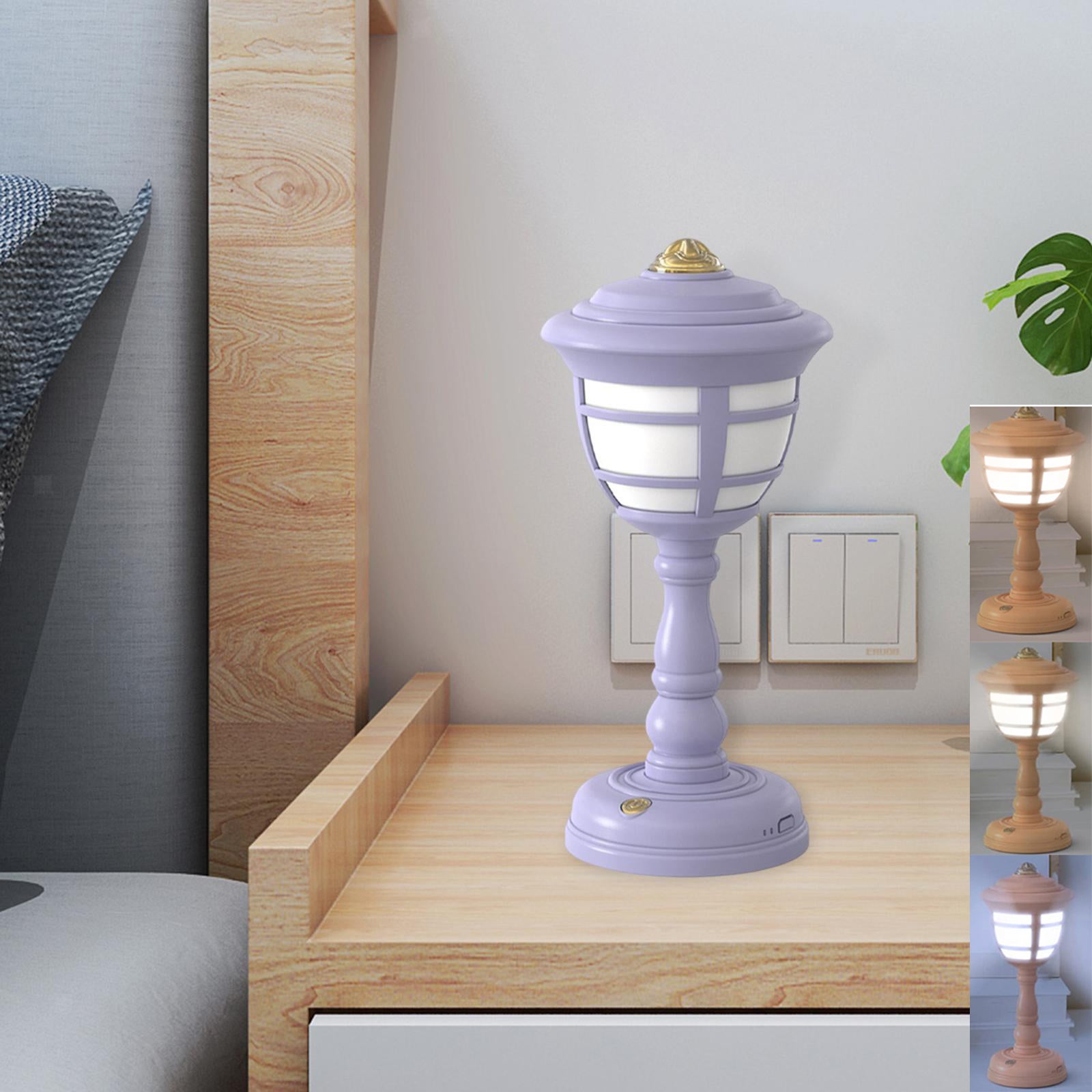 Lampa biurkowa, lampa stołowa LED, bezprzewodowa lampa biurkowa, lampka do czytania, ładowalna lampa biurkowa (fioletowa)