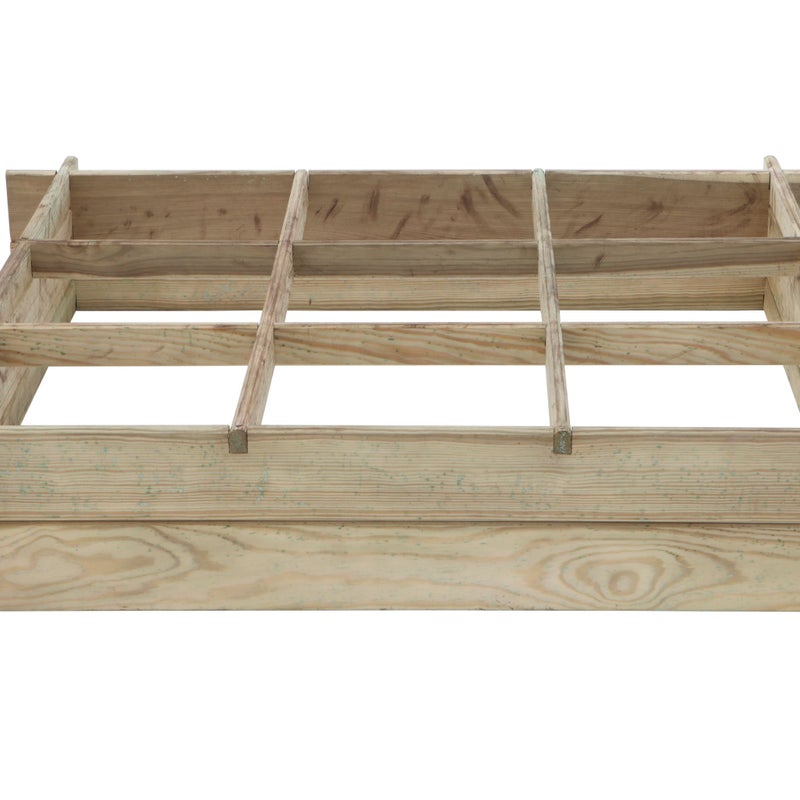 Podwyższona grządka drewniana 100x100x18 cm