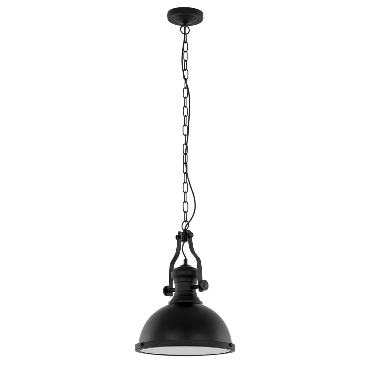 Lampa sufitowa wisząca Maeva czarno-biała 1xE27x60W industrialna wym: 120 x 32 x 32 cm metal Italux