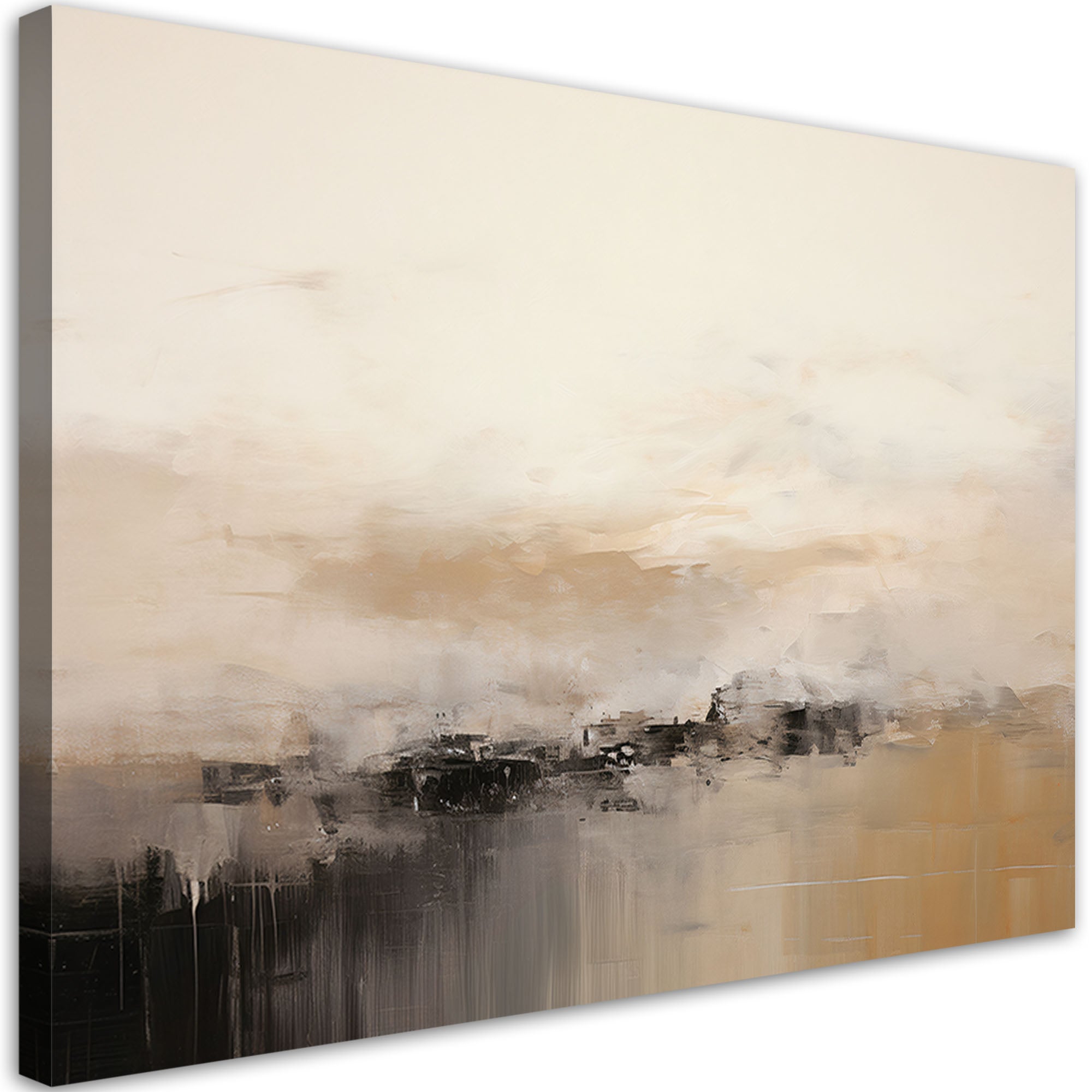 Obraz na płótnie, Abstrakcja Lofty Beżowy 120x80