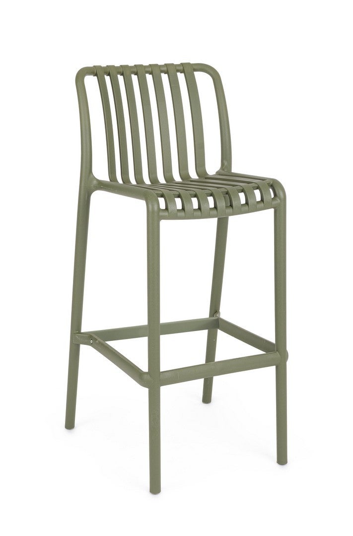 Stołek ogrodowy z polipropylenu odpornego na promieniowanie UV, zielony