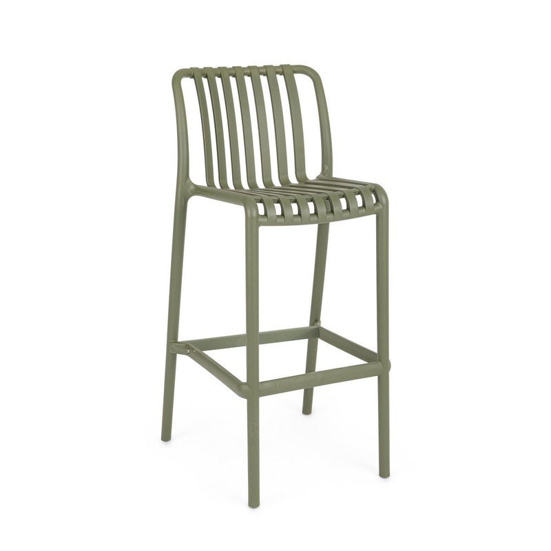 Stołek ogrodowy z polipropylenu odpornego na promieniowanie UV, zielony