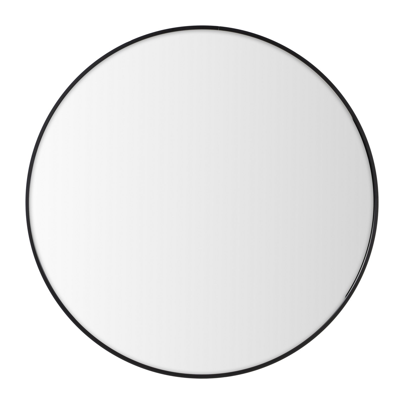 Espejo de pared redondo negro de aluminio de ø 80 cm - 4