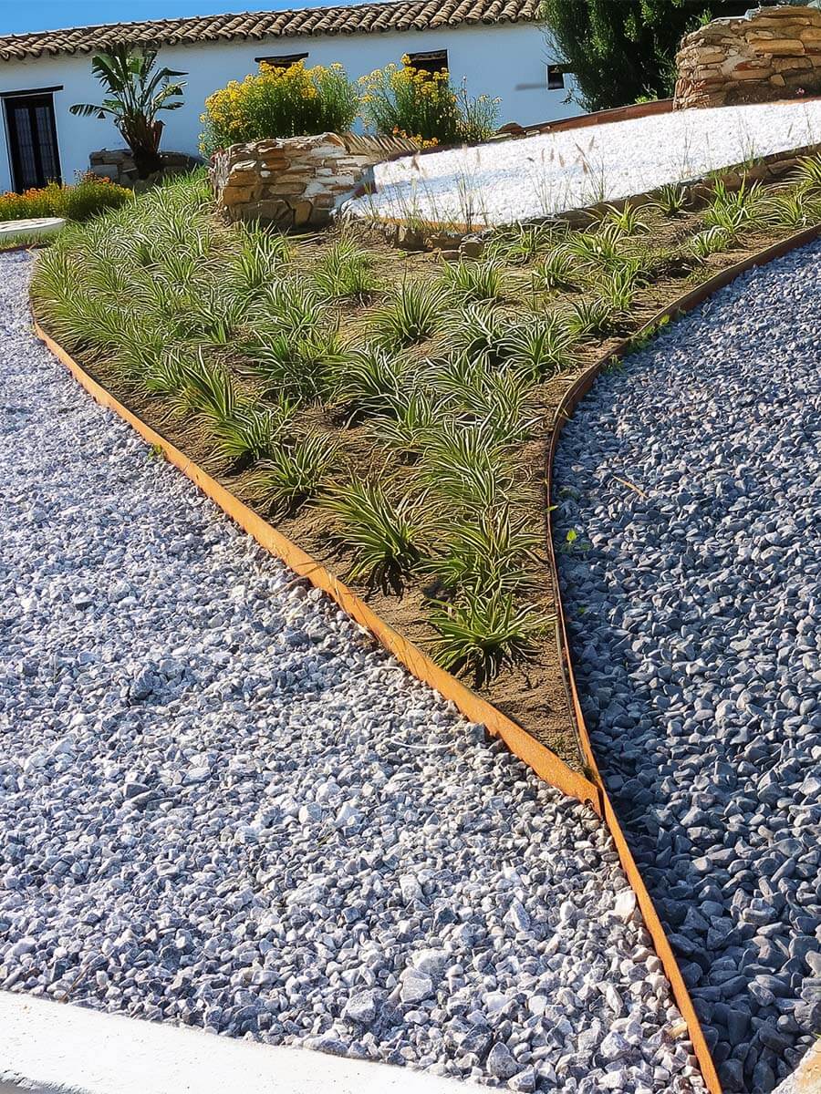 Bordures de jardin Acier Corten Multi-Edge METAL | 100x17,5cm - 4