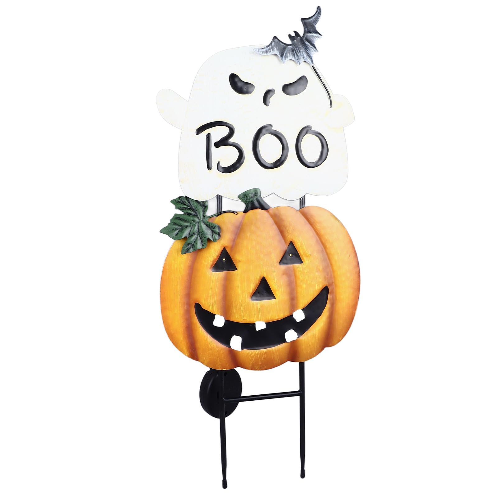 Juego De 5 Estacas De Calabaza Para Decorar El Jardín En Halloween – Aroma Props Naranjas