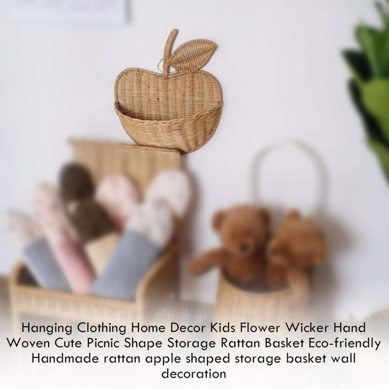 Petit Panier Suspendu en Rotin Fait Main – pour Enfants, Décoration et Rangement - 3