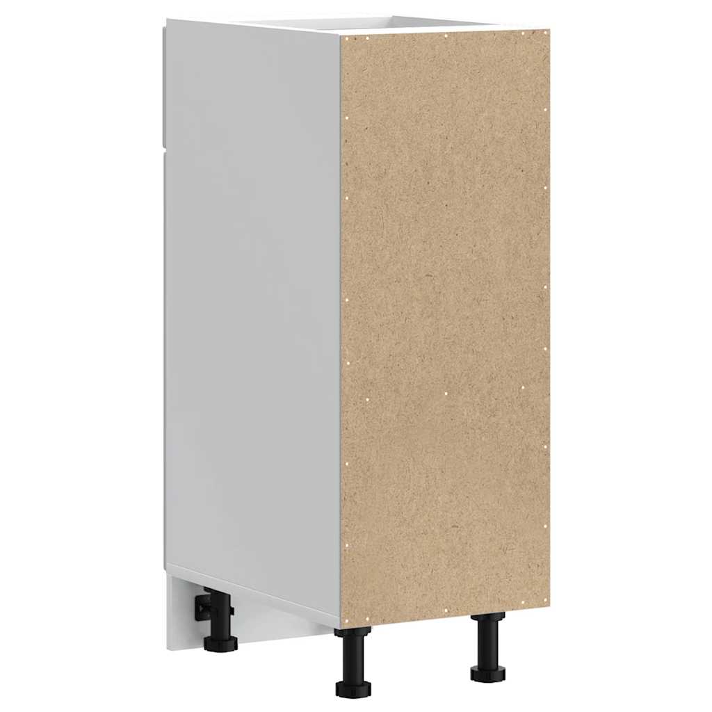 Mobile da cucina Porto, legno ingegnerizzato bianco lucido - COMFORTXL - 7