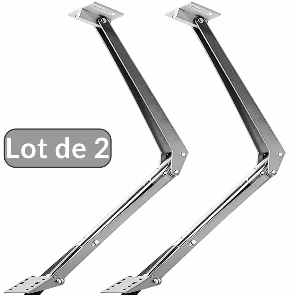 2x Ouvreur de fenêtre automatique abris serres de jardin 7,5kg force de levage Hauteur d'ouverture max. 45cm Lève-vitre réglable Ventilation serre - 2
