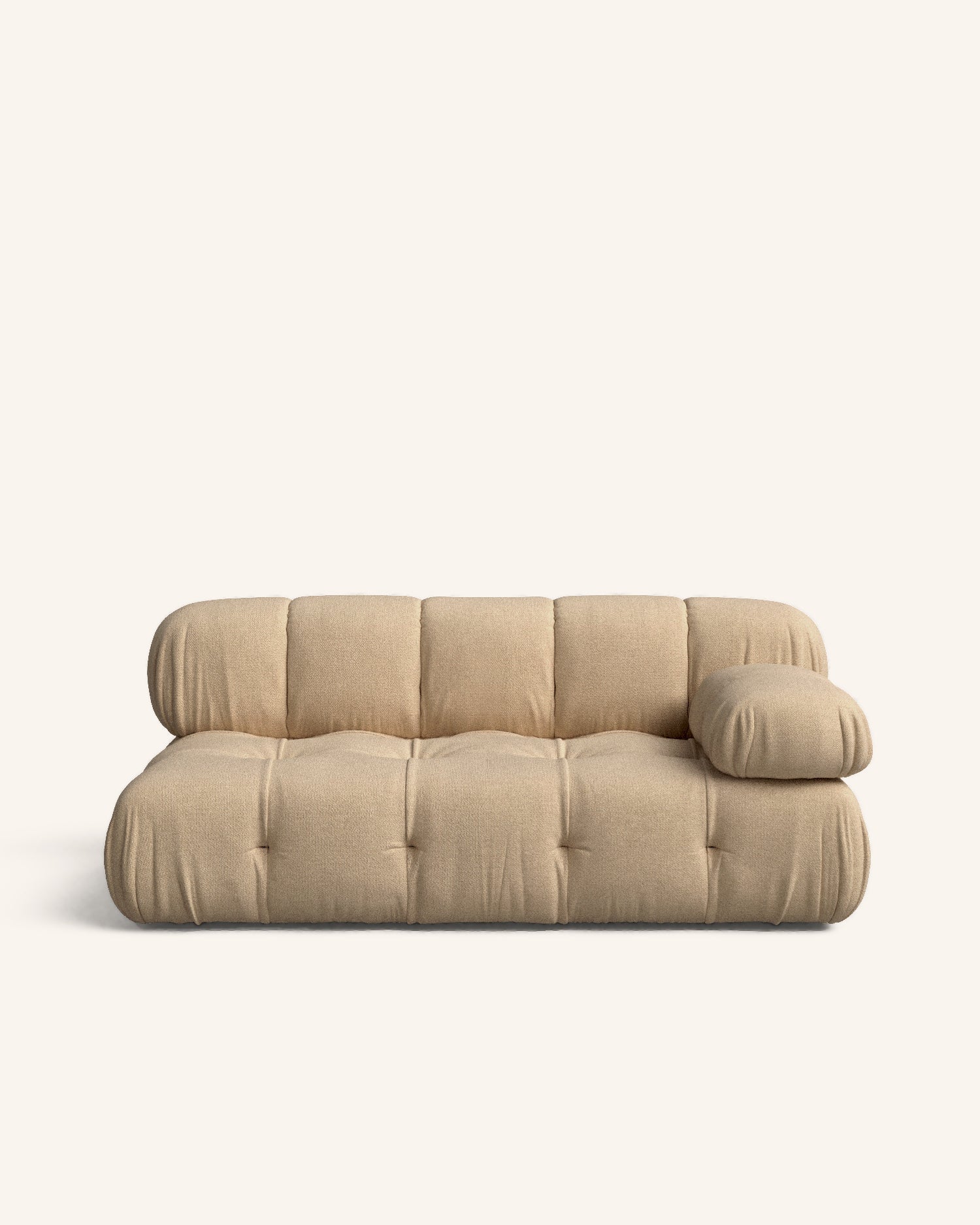 Bozco sofá marrón claro con chaise longue derecho 165 x 99 cm hannun