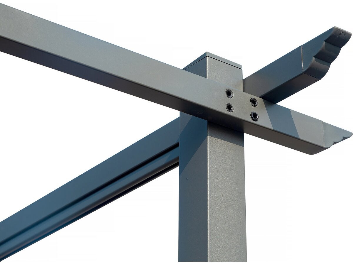 Pergola Gris en Métal 12 m² - 4