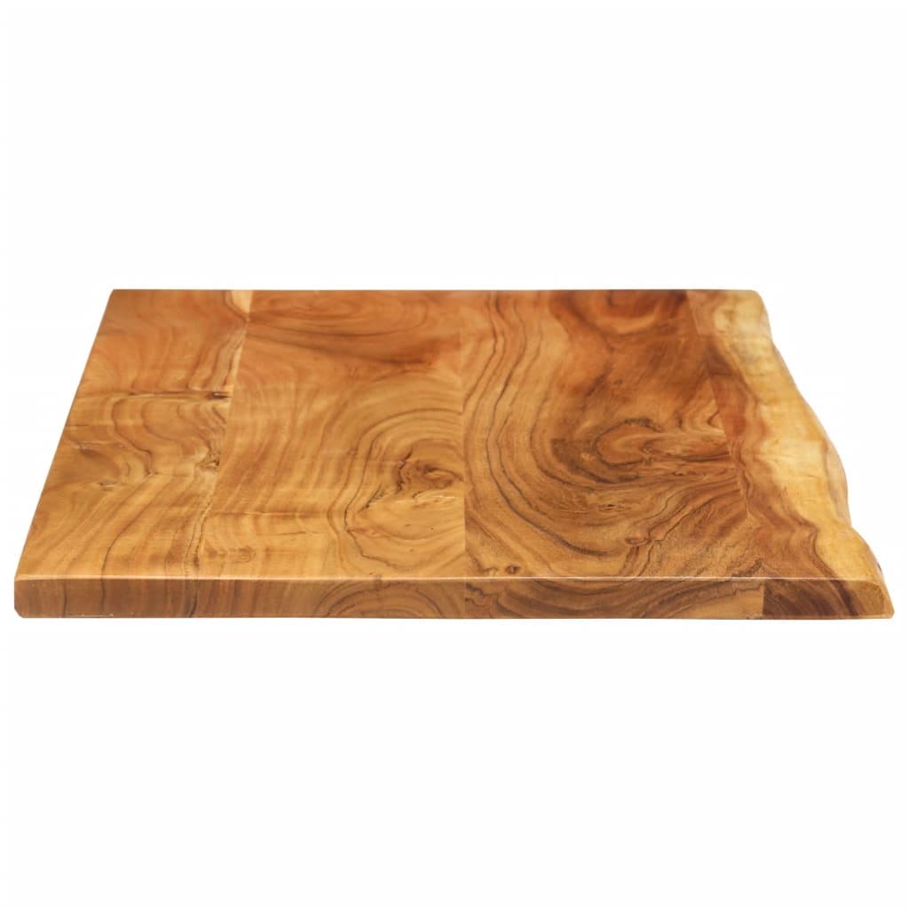 Piano lavabo bagno in acacia 114x52x2,5 cm - 4